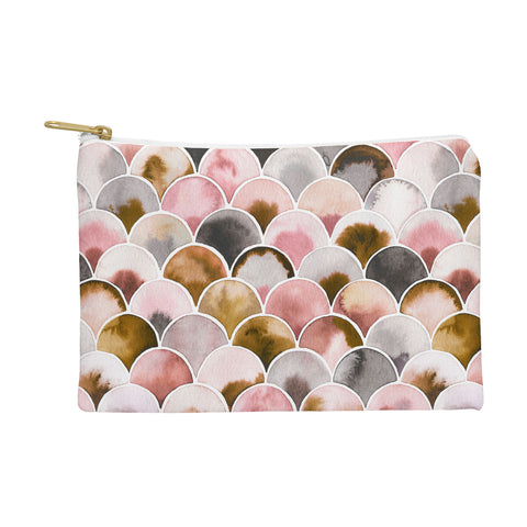 Ninola Design Natural Haze Art Deco Scales Pink Gold Pouch