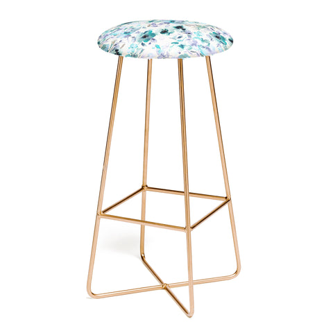 Ninola Design Natural Haze Artistic Summer Floral Bar Stool