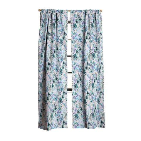 Ninola Design Natural Haze Artistic Summer Floral Blackout Window Curtain