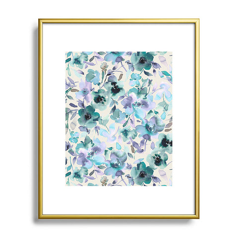 Ninola Design Natural Haze Artistic Summer Floral Metal Framed Art Print