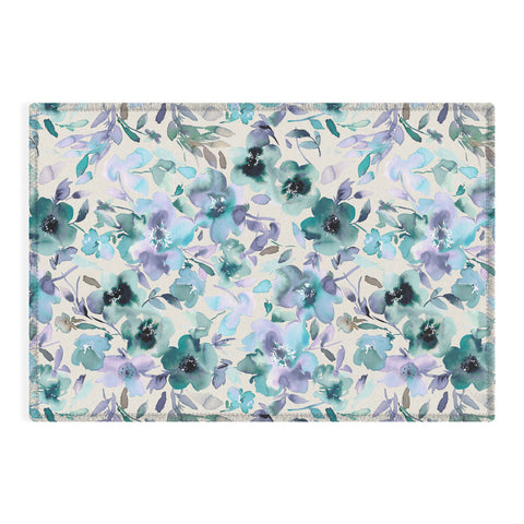 Ninola Design Natural Haze Artistic Summer Floral Outdoor Rug