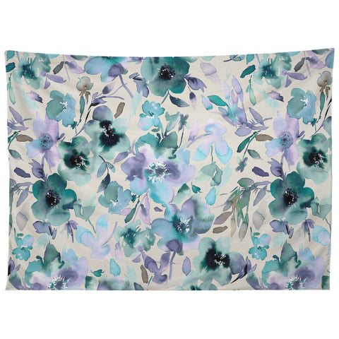 Ninola Design Natural Haze Artistic Summer Floral Tapestry