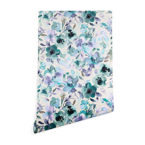 Ninola Design Natural Haze Artistic Summer Floral Wallpaper