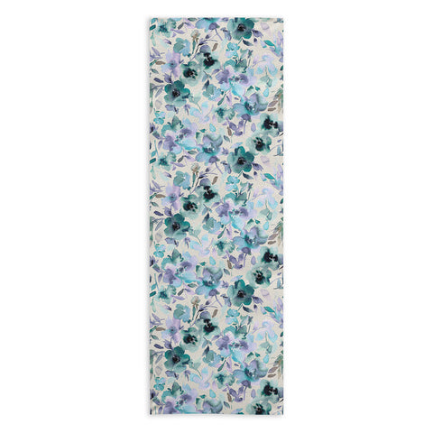 Ninola Design Natural Haze Artistic Summer Floral Yoga Towel