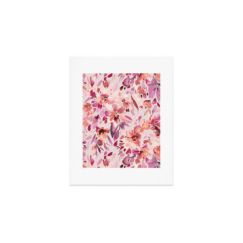 Ninola Design Natural Haze Painterly Tropical Flowers Art Print