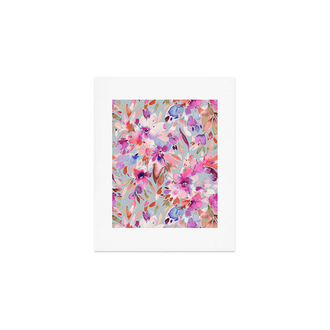 Ninola Design Natural Haze Painterly Tropical Flowers II Art Print