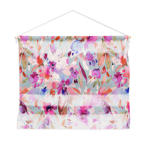 Ninola Design Natural Haze Painterly Tropical Flowers II Wall Hanging Landscape