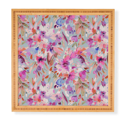 Ninola Design Natural Haze Painterly Tropical Flowers II Framed Wall Art