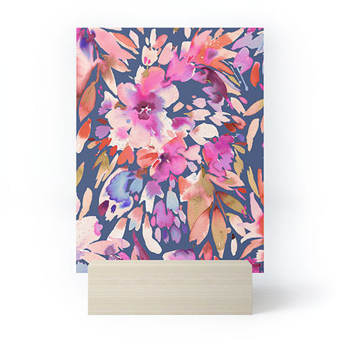 Ninola Design Natural Haze Painterly Tropical Flowers III Mini Art Print