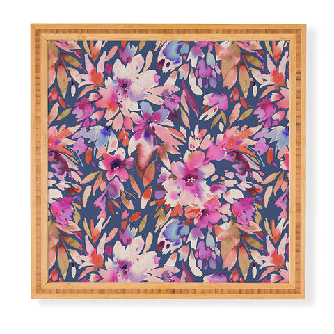 Ninola Design Natural Haze Painterly Tropical Flowers III Framed Wall Art