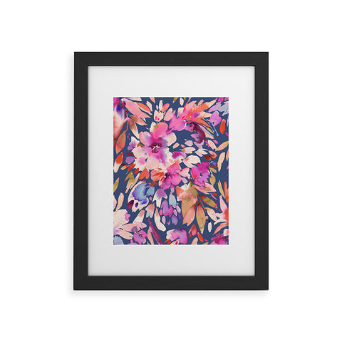 Ninola Design Natural Haze Painterly Tropical Flowers III Framed Art Print
