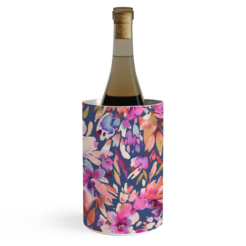 Ninola Design Natural Haze Painterly Tropical Flowers III Wine Chiller