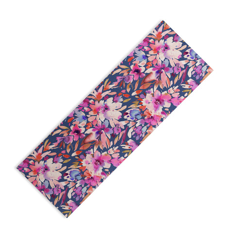 Ninola Design Natural Haze Painterly Tropical Flowers III Yoga Mat
