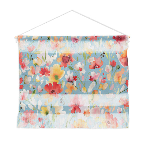 Ninola Design Natural Haze Spring Cosmos Wildflowers II Wall Hanging Landscape