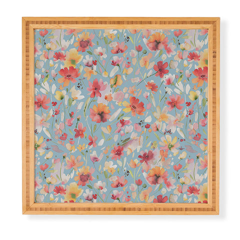 Ninola Design Natural Haze Spring Cosmos Wildflowers II Framed Wall Art