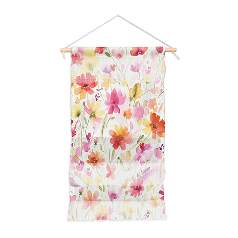 Ninola Design Natural Haze Spring Cosmos Wildflowers III Wall Hanging Portrait