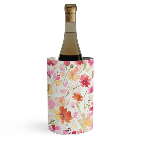 Ninola Design Natural Haze Spring Cosmos Wildflowers III Wine Chiller