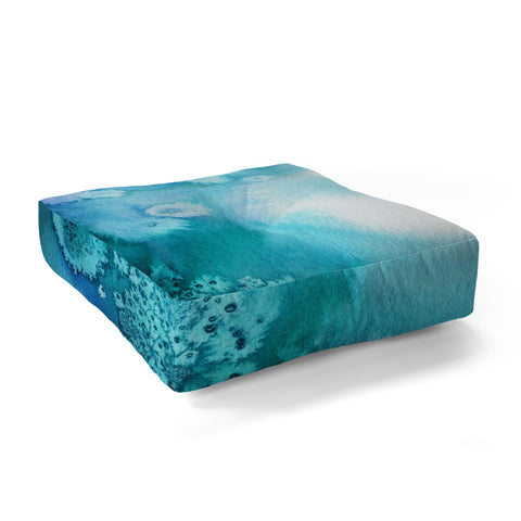 Ninola Design Natural Haze Under the Sea Floor Pillow Square