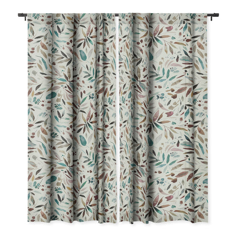 Ninola Design Nature Botanical Leaves Fall Blackout Non Repeat