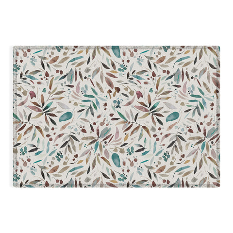 Ninola Design Nature Botanical Leaves Fall Outdoor Rug