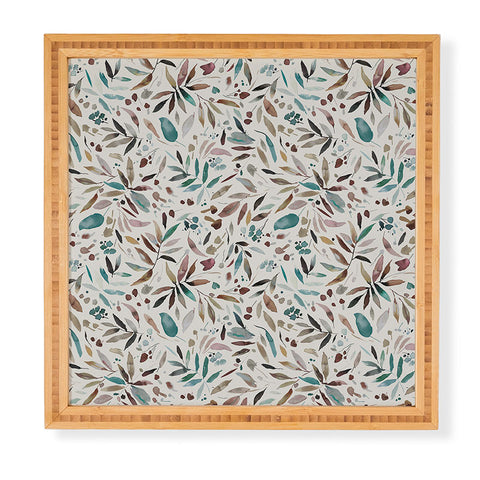 Ninola Design Nature Botanical Leaves Fall Framed Wall Art