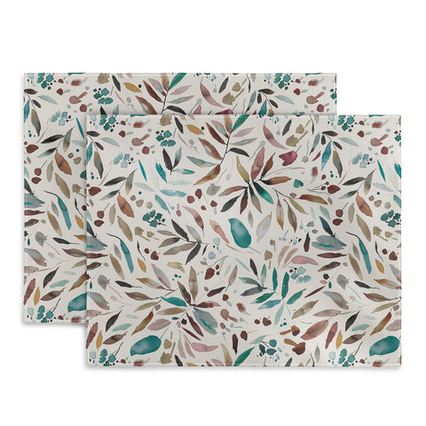 Ninola Design Nature Botanical Leaves Fall Placemat