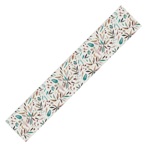 Ninola Design Nature Botanical Leaves Fall Table Runner