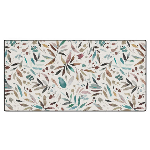 Ninola Design Nature Botanical Leaves Fall Desk Mat