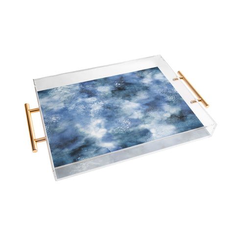 Ninola Design Ocean water blues Acrylic Tray