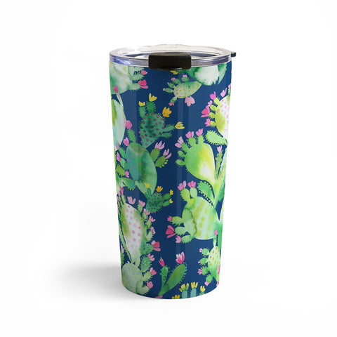 Ninola Design Paddle Cactus Blue Travel Mug