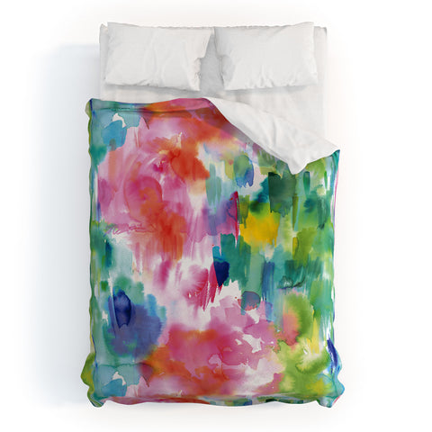 Ninola Design Painterly Tropical Texture Duvet Cover