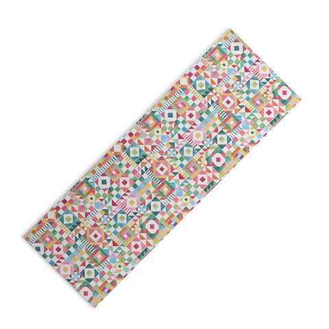 Ninola Design Patchwork Checker Joy of together Yoga Mat