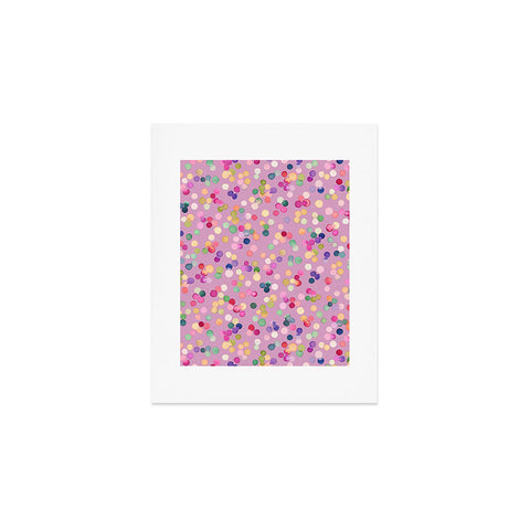 Ninola Design Polka Dots Happy Lavander Art Print