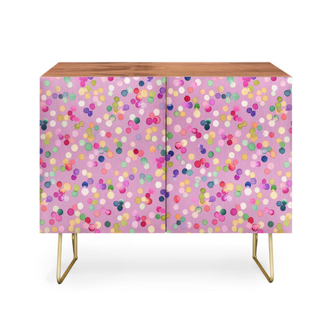 Ninola Design Polka Dots Happy Lavander Credenza