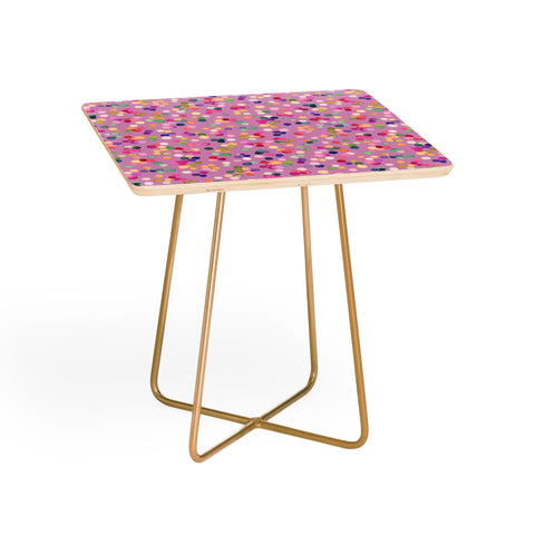 Ninola Design Polka Dots Happy Lavander Side Table