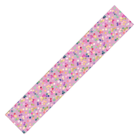 Ninola Design Polka Dots Happy Lavander Table Runner