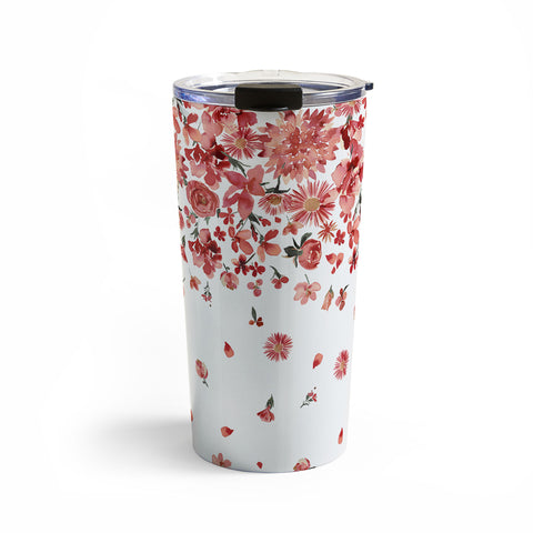 Ninola Design Prairie flowers countryside Red Travel Mug