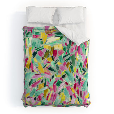 Ninola Design Primitive Strokes Tropical Duvet Cover