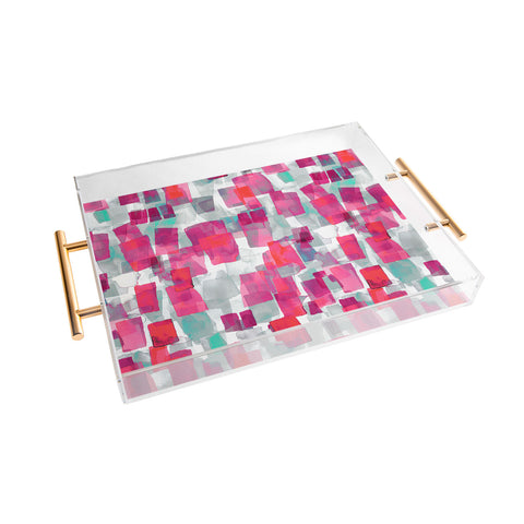Ninola Design Rectangular Romantic Acrylic Tray