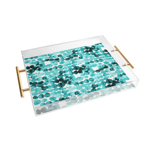 Ninola Design Relaxing Ink Bleeding Dots Acrylic Tray