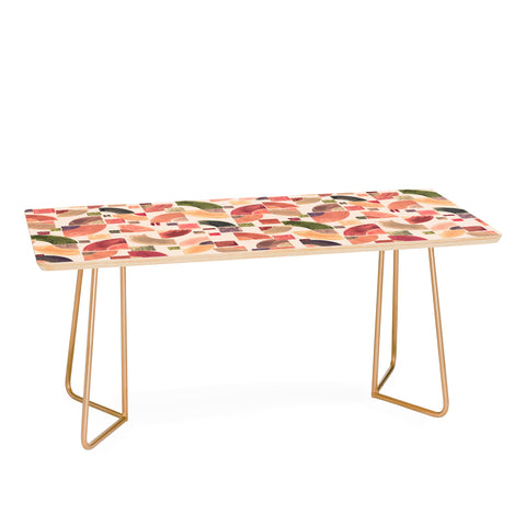 Ninola Design Retro Fusion Geometry Red Coffee Table