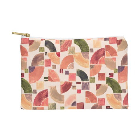 Ninola Design Retro Fusion Geometry Red Pouch