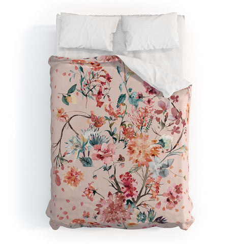 Ninola Design Romantic bouquet Pink Duvet Cover