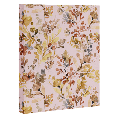 Ninola Design Rustic Cottage Wild Nature Pink Art Canvas