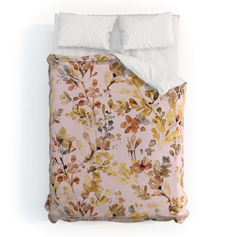 Ninola Design Rustic Cottage Wild Nature Pink Duvet Cover