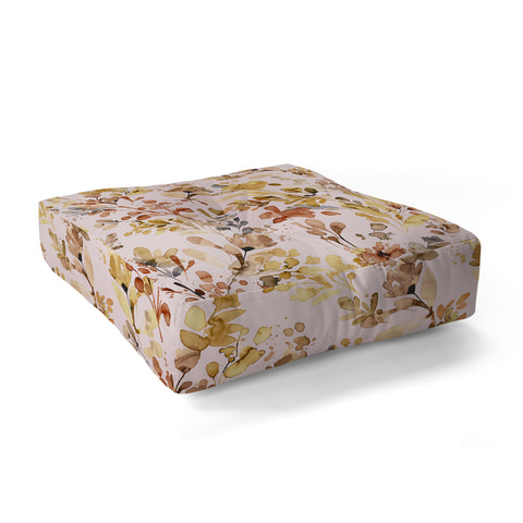 Ninola Design Rustic Cottage Wild Nature Pink Floor Pillow Square