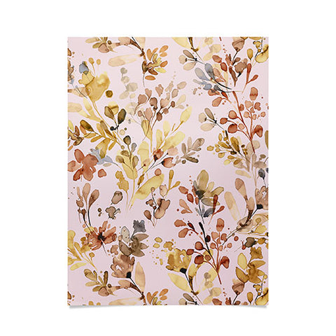 Ninola Design Rustic Cottage Wild Nature Pink Poster