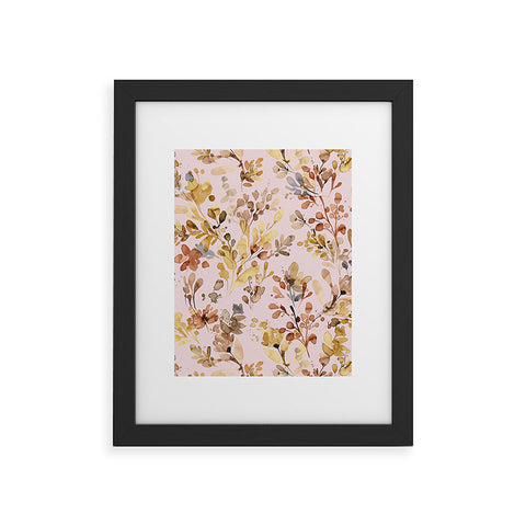 Ninola Design Rustic Cottage Wild Nature Pink Framed Art Print