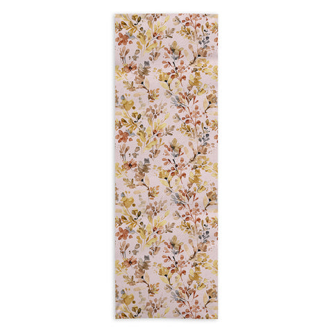 Ninola Design Rustic Cottage Wild Nature Pink Yoga Towel