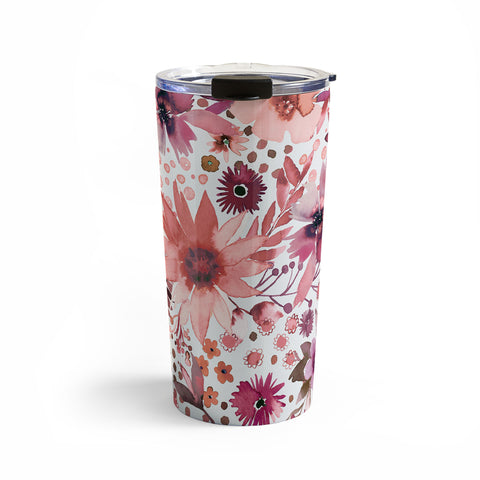 Ninola Design Rustic flowers Organic holiday Travel Mug